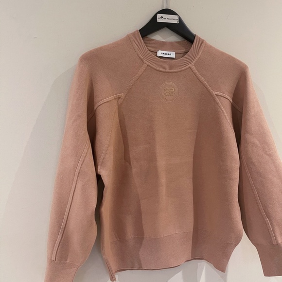 SANDRO logo woven sweatshirt T1/S - Picture 5 of 8